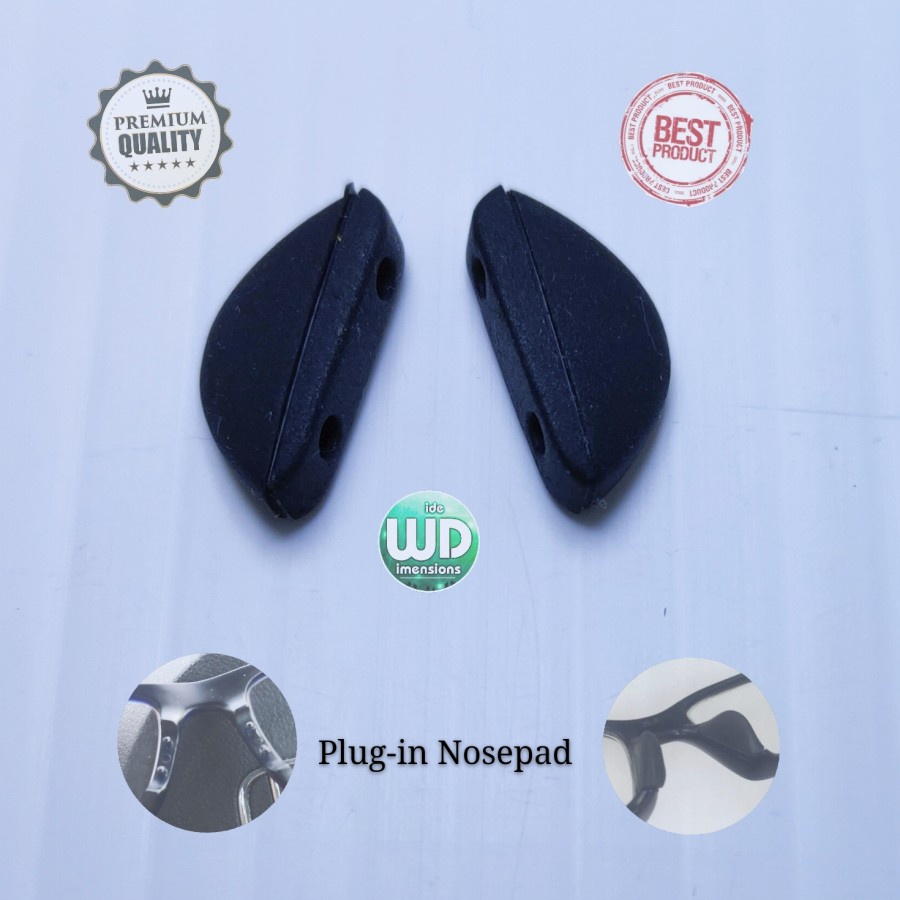 Nosepad Kacamata Model Colok Tatakan Hidung Colok Plug in Rubber Silicone Adidas Oakley