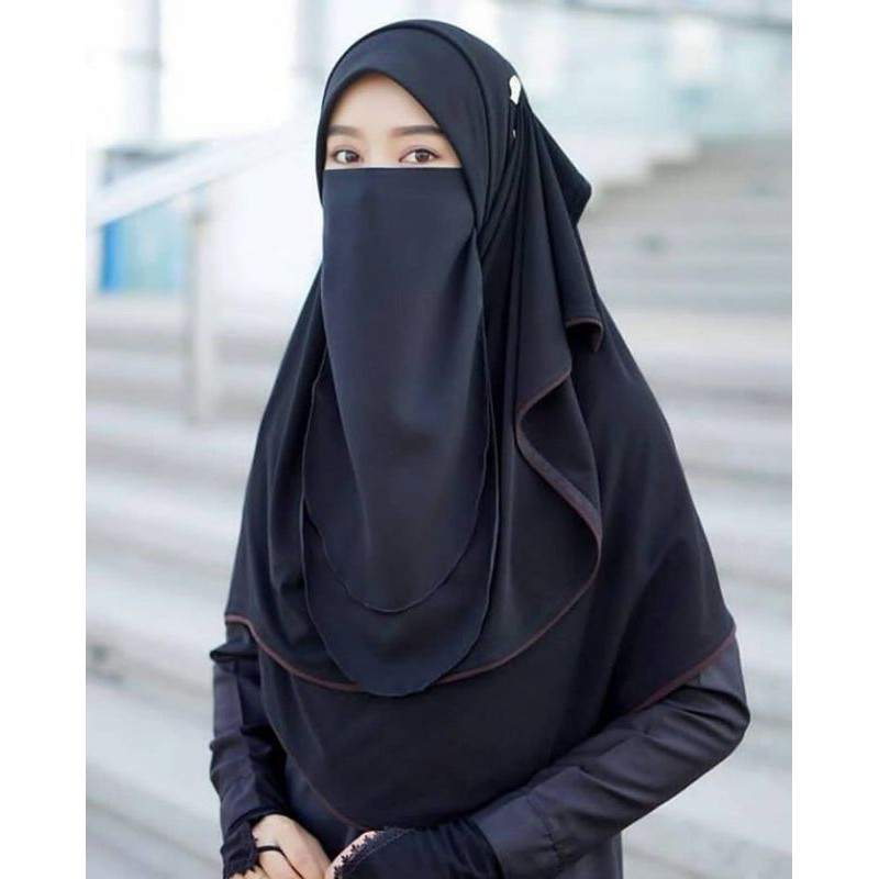 Cadar tali 2layer matt chiffon baby doll ceruty