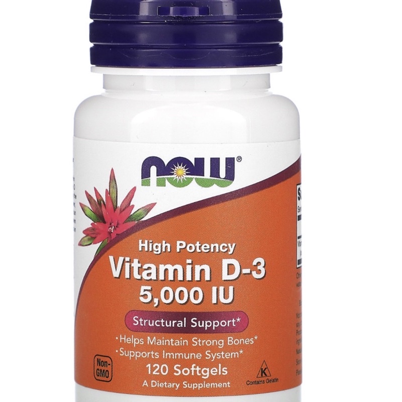 High Potency Vitamin D-3, Now Foods, (5,000 & 10000 IU