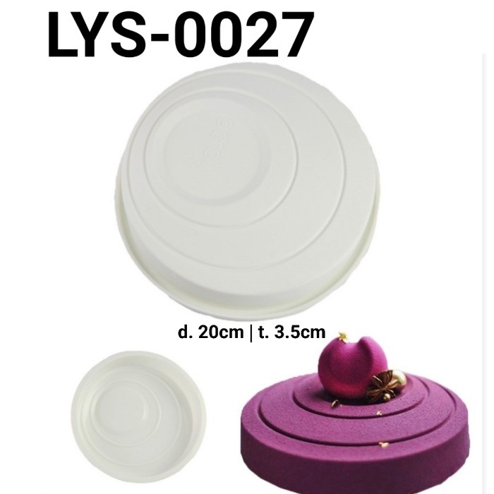 

LYS-0027 LOYANG CETAKAN SILIKON BULAT MOUSSE CREAM CAKE MIRROR CAKE HEMAT