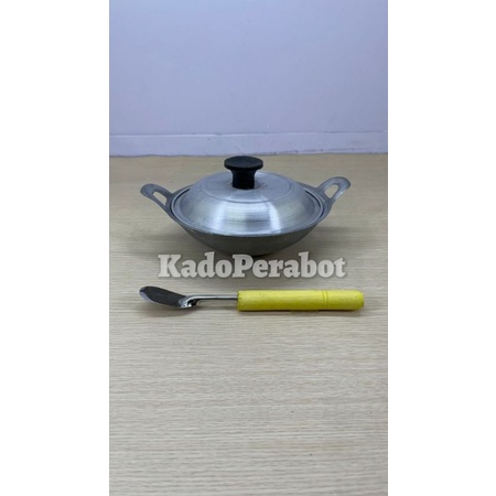 Kual Serabi 1 Set - Sepaket Alat Bakar Serabi - Kuali Serabi Sepaket - Wajan Surabi - Kuali Surabi - Kwali Mini