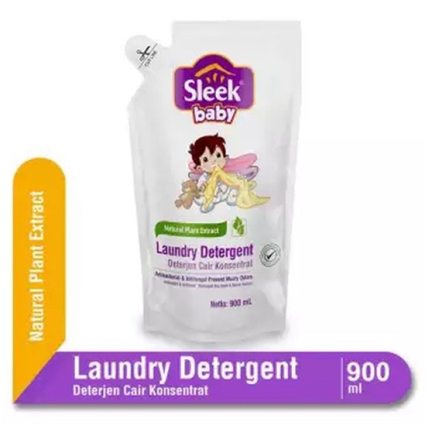 Sleek Baby Laundry Deterjen / Bottle Nipple &amp; Acsesories Cleanser Refill 900ml
