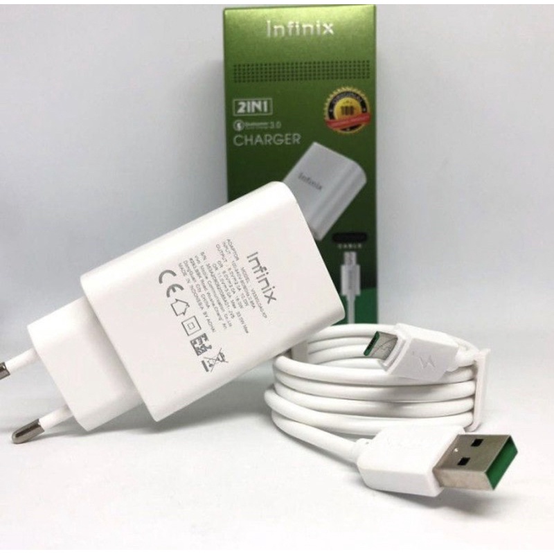 CHARGER INFINIX ADAPTER 33W Qualcomm 3.0 TYPE C / MICRO USB