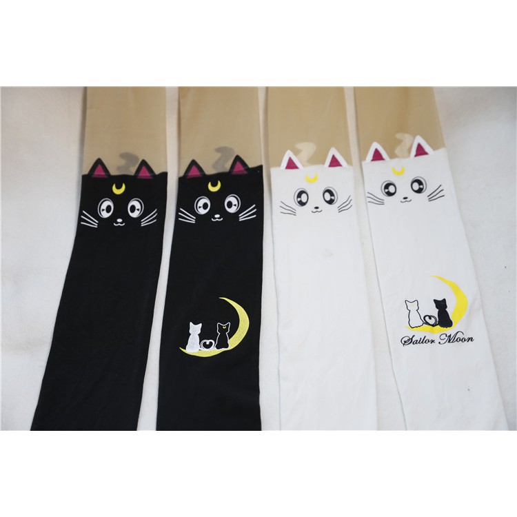 PH-12 pantyhose stocking black cat kucing hitam sailor moon legging