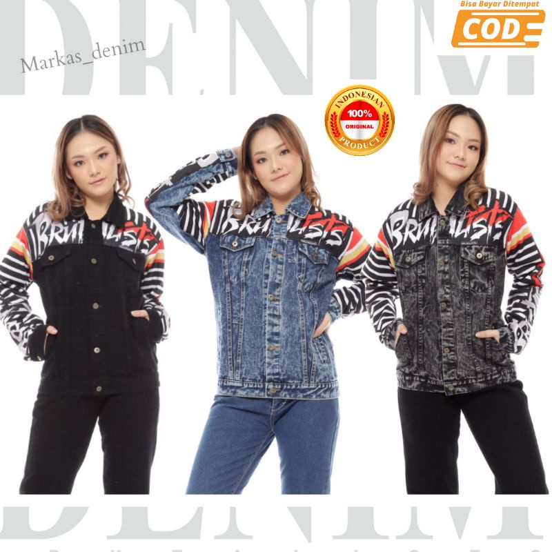JAKET DENIM BRUTALIST JEANS PRIA WANITA UNISEX /JAKET DEWASA/JAKET LEVIS/JACKET DENIM/JAKET JEANS TE