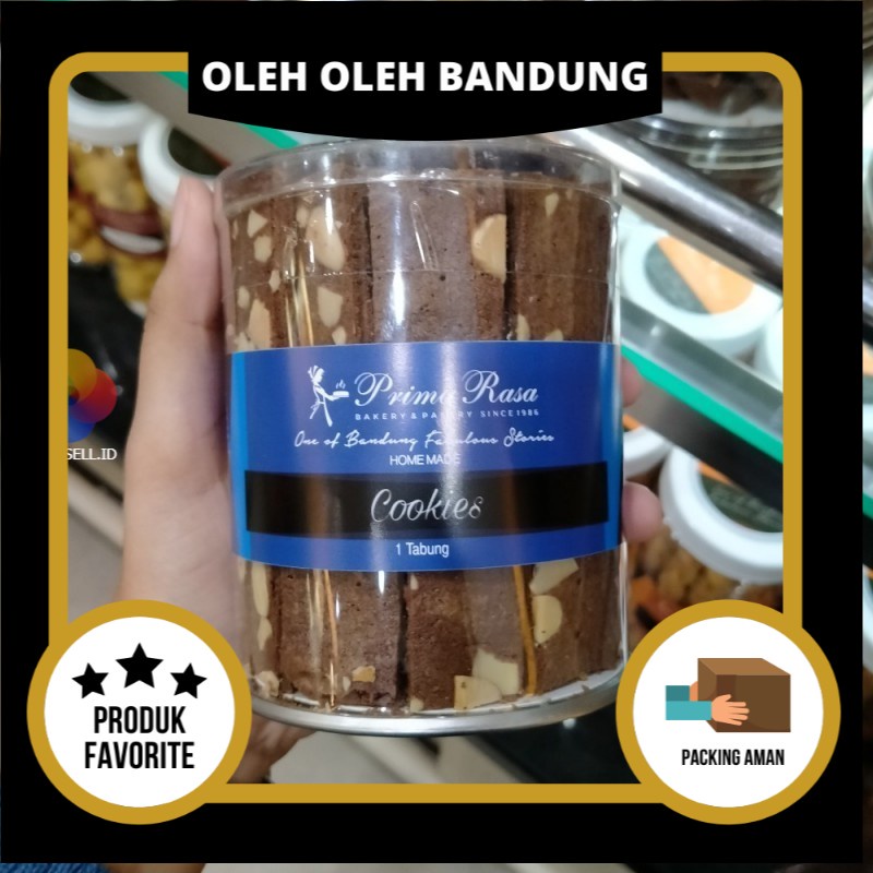 Prima Rasa - Brownies Almond Kering - Oleh Oleh Kue Bandung