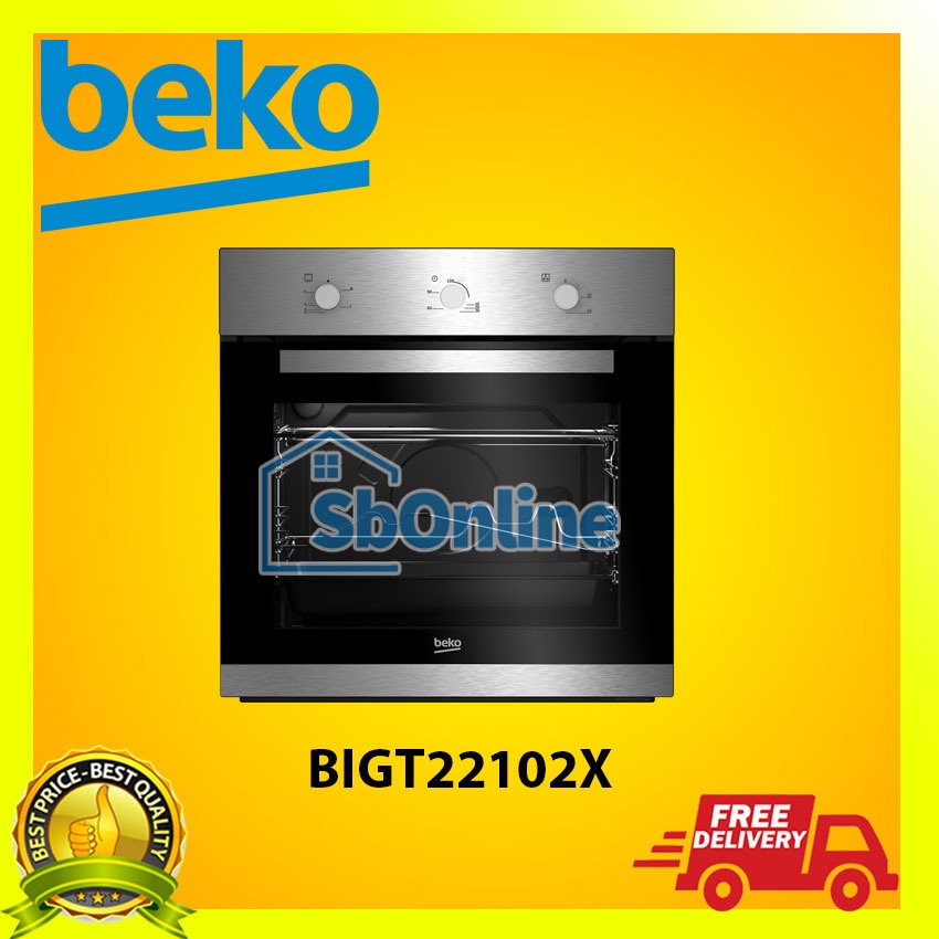 BEKO BIGT22102X Oven Tanam (60 cm, 66 L)