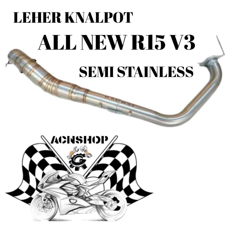 LEHER KNALPOT NEW R15 V3/HEADER KNALPOT R15 V3