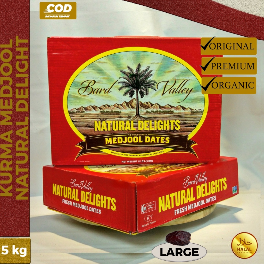 

Kurma Medjool 5 kg Large / Kurma Medjool Natural Delight / Medjool Large Original Brad Valley