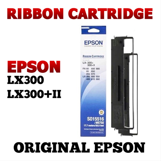 EPSON RIBBON CARTRIDGE LX300 / LX300+ II ORIGINAL S015516 #8750