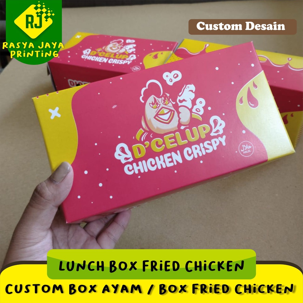 Lunch Box / Kotak Nasi / Box Fried Chicken / Box Custom / Box Geprek