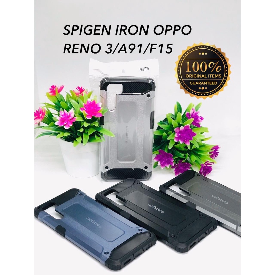 SALE SILICONE HARDCASE SPG IRON   Oppo  A91 / F11 pro