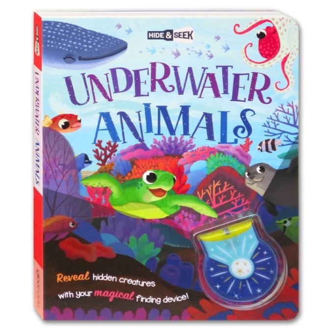 Hide & Seek Underwater Animals Magical Lights Book Reveal Hidden Creat