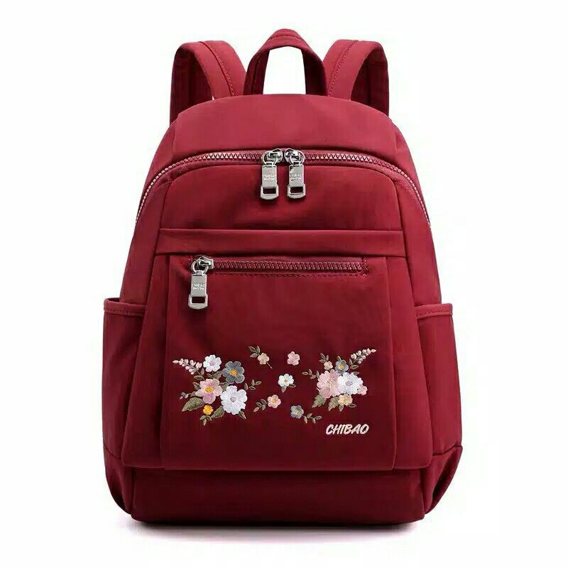 Original Tas Wanita Import Jinjing &amp; Ransel CHIBAO Bordir Bunga Anti Air SUPER Terbaru