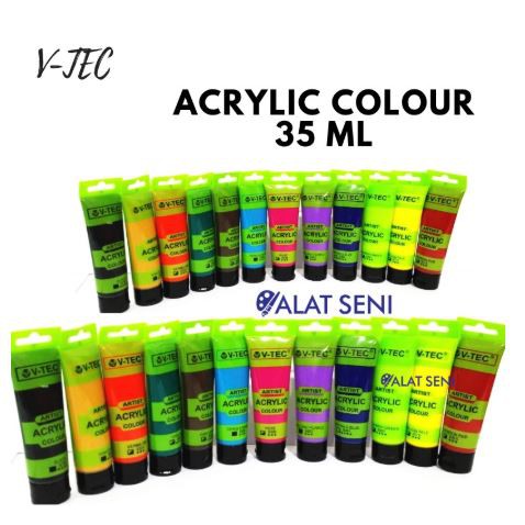 

CAT AKRILIK V-TEC 35ML PART 2 - ACRYLIC COLOUR - CAT AKRILIK TERMURAH