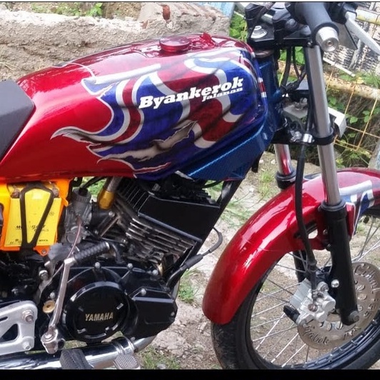 STIKER MOTOR RX KING BIANG KEROKJALANAN PARIASI MOTOR AKSESORIS MOTOR HELM LOGO CUTTING VIRAL KEKINIAN COD MURAH ANTI AIR