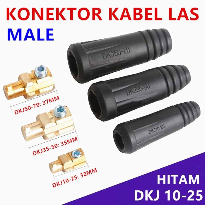 Kabel Konektor Las Male Female DKJ 10-25mm Cable Socket Connector 1SET