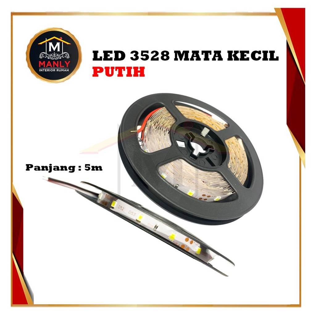 Lampu LED Strip 5050 &amp; 3528 5 M Warna Putih &amp; Kuning