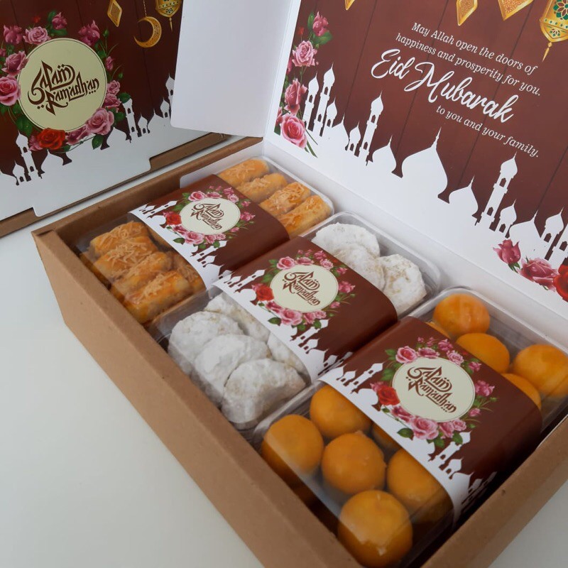 

Raya Hampers Ied Lebaran Idul Fitri Premium | 3 toples cookies