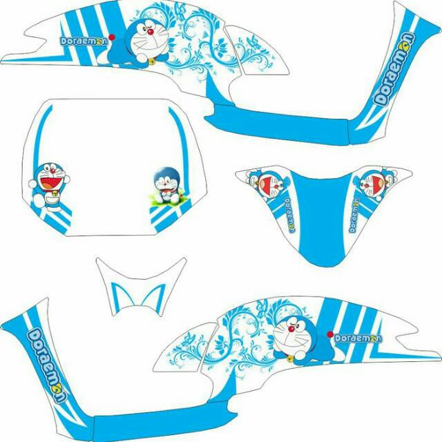 Sticker All New Scoopy 2017 Fullbody Doraemon v.1