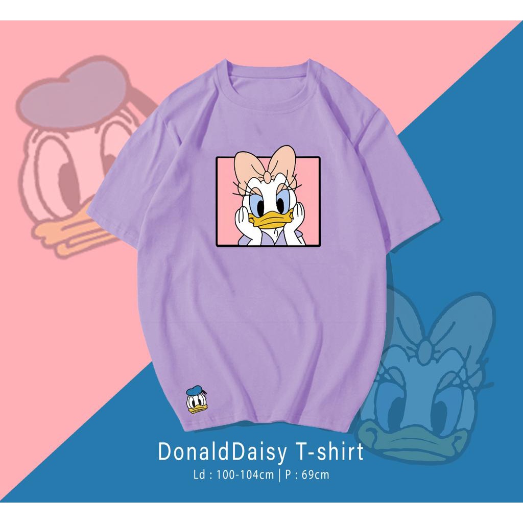 KAOS DONALD DAISY T-SHIRT / KAOS WANITA / KAOS SANTAI / KAOS KEREN / KAOS OVER SIZE / KAOS UK M - XL