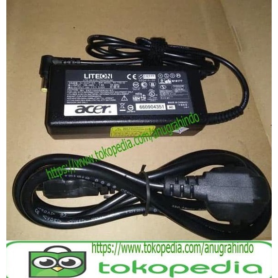 charger adaptor laptop acer n214 original