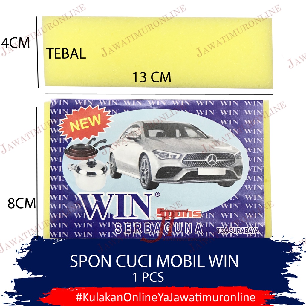 Spon Cuci Mobil WIN Tebal Grade A