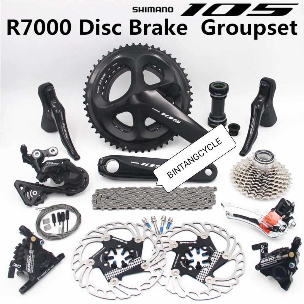 Group set 105 R7000 2x11s disc brake groupset shimano 105 roadbike no sora tiagra ultegra claris