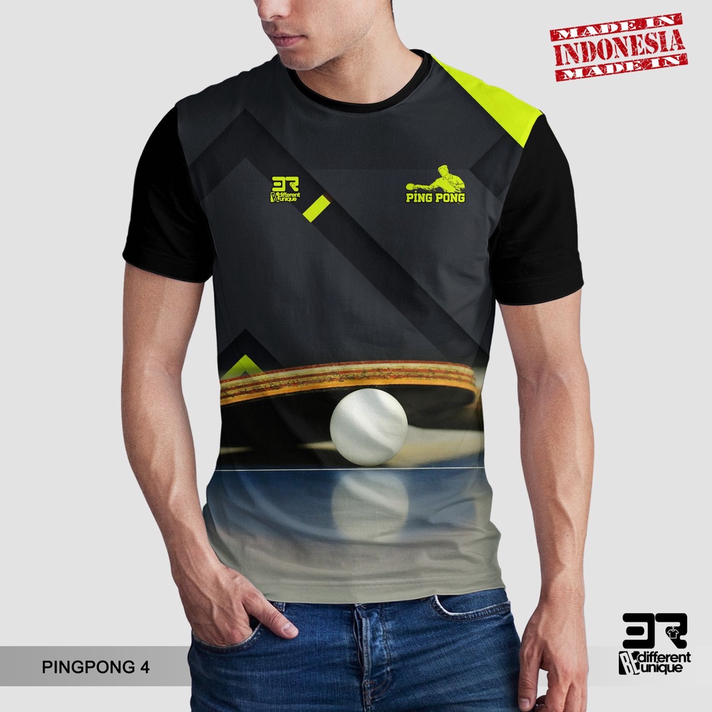 [ COD ] KAOS PRINTING GAMBAR OLAHRAGA PINGPONG / TENIS MEJA 4 - BAJU DISTRO ORIGINAL MOTIF UNIK ATAS