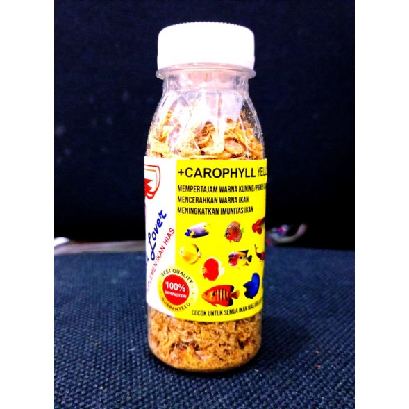 Makanan Ikan Udang Premium FISH LOVER ORIGINAL RED BLUE YELLOW UDANG BOTOL 30gr