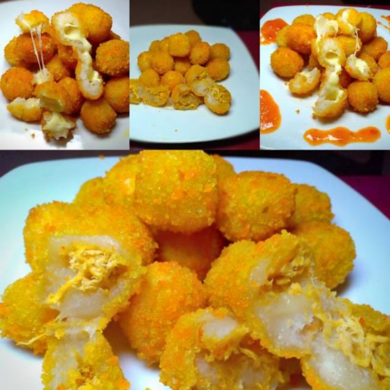 

Cilok Crispy / cilok isi Mozarella / cilok isi ayam plus saus +mayo
