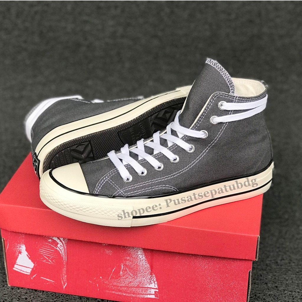 Sepatu Converse All Star 70s High Grey Glossy