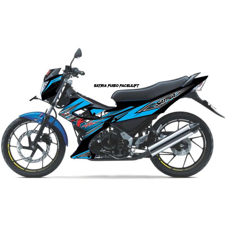 Stiker striping satria fu 2014 costum variasi costum grafis