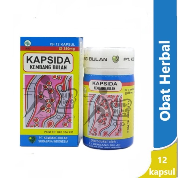 KAPSIDA @ 12 kapsul - obat bersih darah untuk jerawat dan gatal
