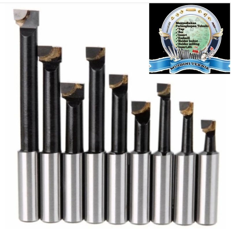 Boring bars holder boring alat kolter pembesar lubang 12mmx9 pcs