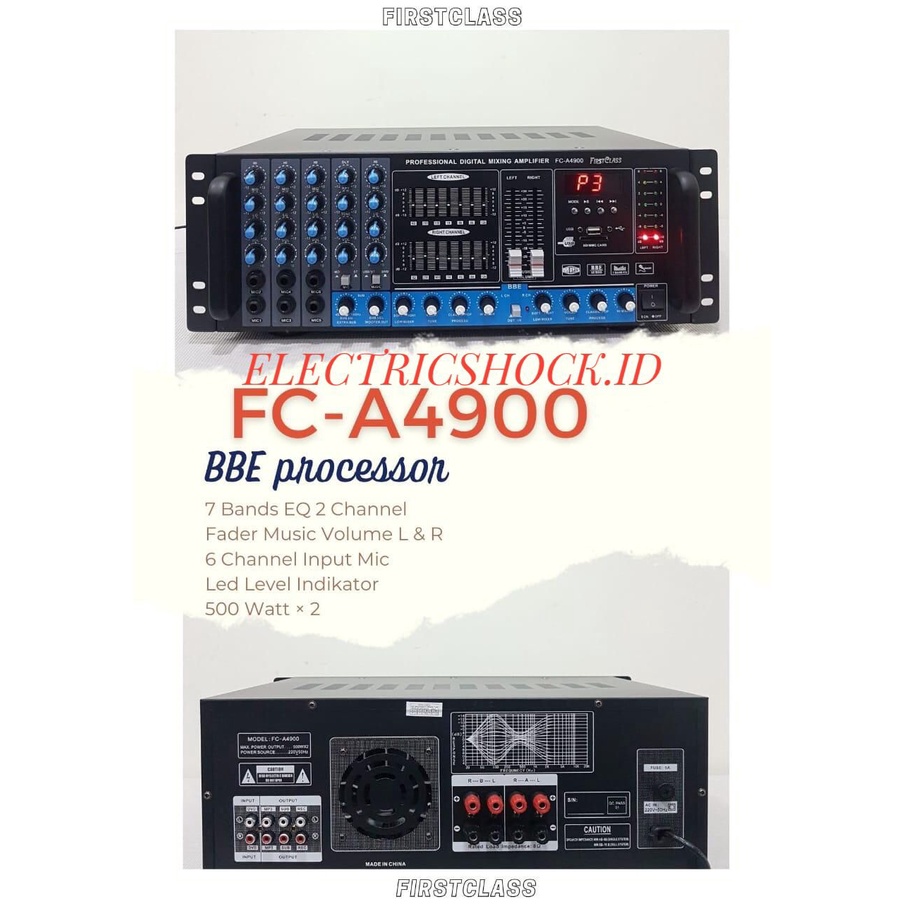 AMPLIFIER FIRSTCLASS FC A4900 / FIRST CLASS FCA 4900 BBE PROCESSOR
