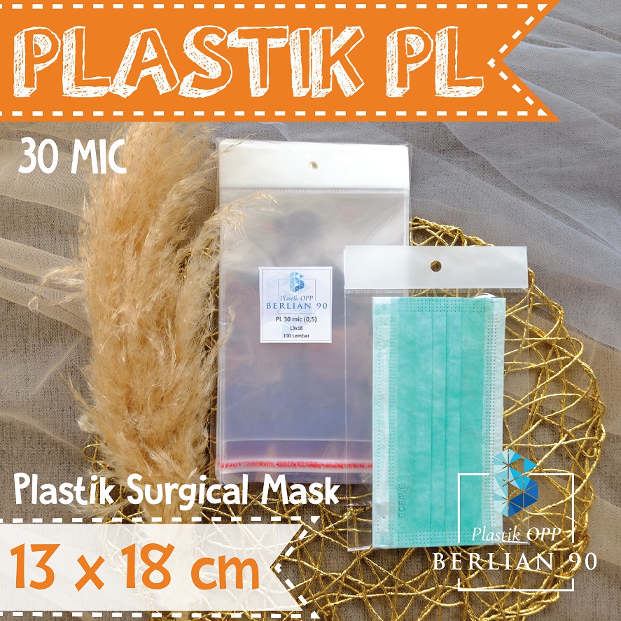 

PLASTIK PERLIZE 13 x 18 cm / PLASTIK OPP GANTUNG / PLASTIK PERLIZE Isi 100 Lembar