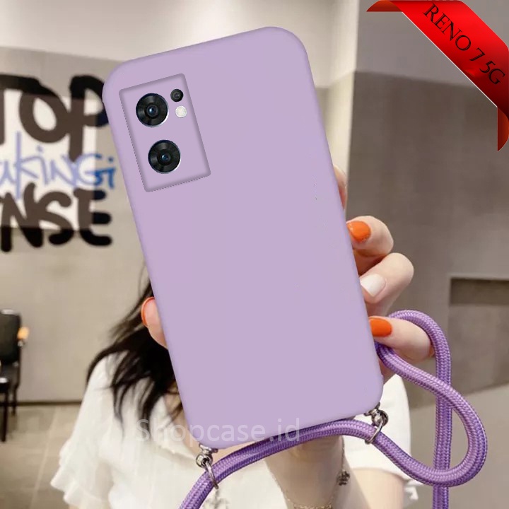 Softcase Tali For Reno 7 5G Reno 7 4G Reno 7z | Case Camera Protech | Case Macaron  Reno 7 5G Reno 7