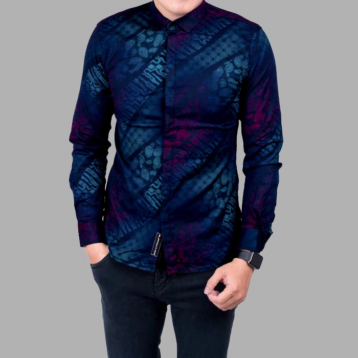 DGM Fashion New Arrival Distro Batik Pria Bordir Sogan Batikaf Notoarto Batik Ipnu-Ippnu Hem Pria-5816