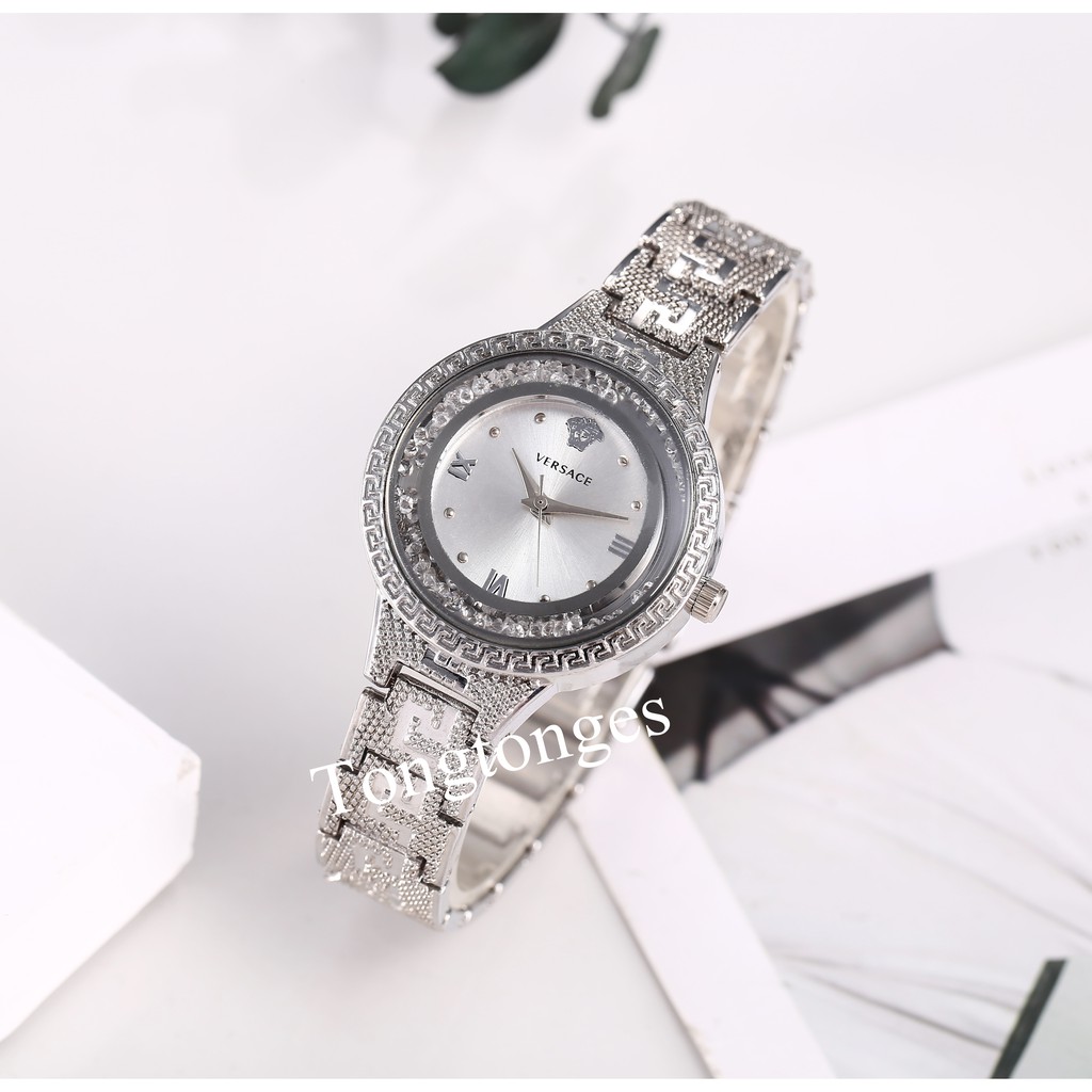 Jam tangan wanita rantai magnet permata murah impor murah PREMIUM Fashion FREE BATERAI