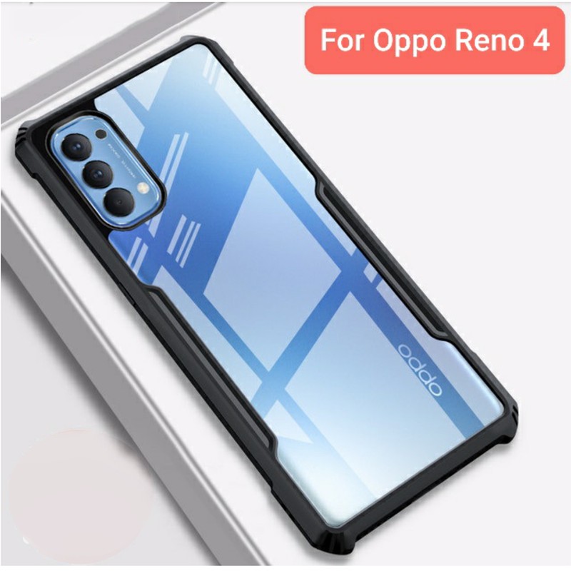 Case Oppo Reno 4 Armor Fusion Shockproof Transparent Premium Casing