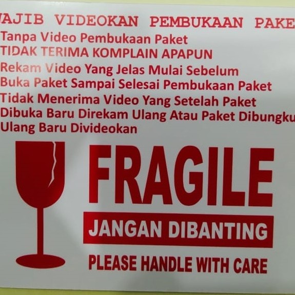 

perekat-pengikat- stiker video unboxing fragile pecah belah -pengikat-perekat.