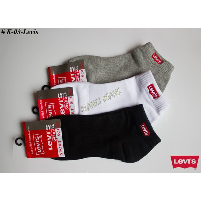 Unik Kaus kaki pendek   Kaos olahraga se mata kaki Pria   cowok k03 LEVIS Diskon