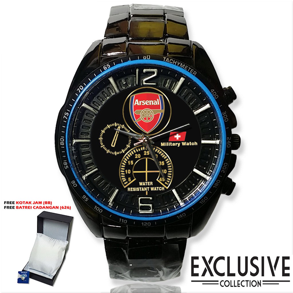 (Istimewa ) Jam ARSENAL Rantai Sport