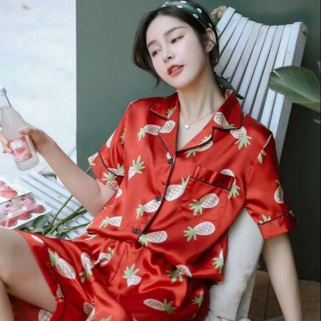 BAJU TIDUR MOTIF NANAS