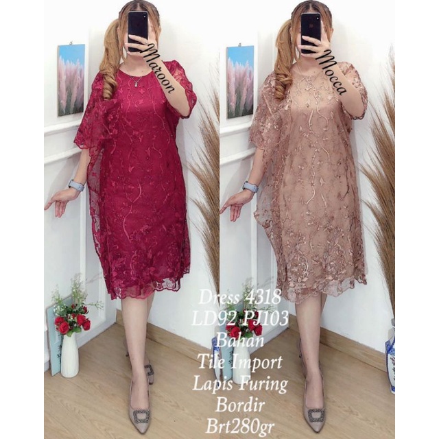dress pesta / baju kondangan tile mewah