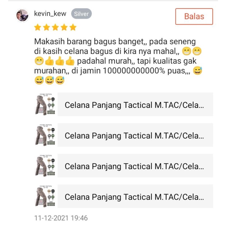 Celana Tactical M-TAC panjang Cargo