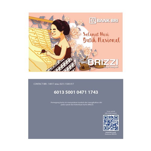 Brizzi Edisi Hari Batik Nasional / Kartu e-Money