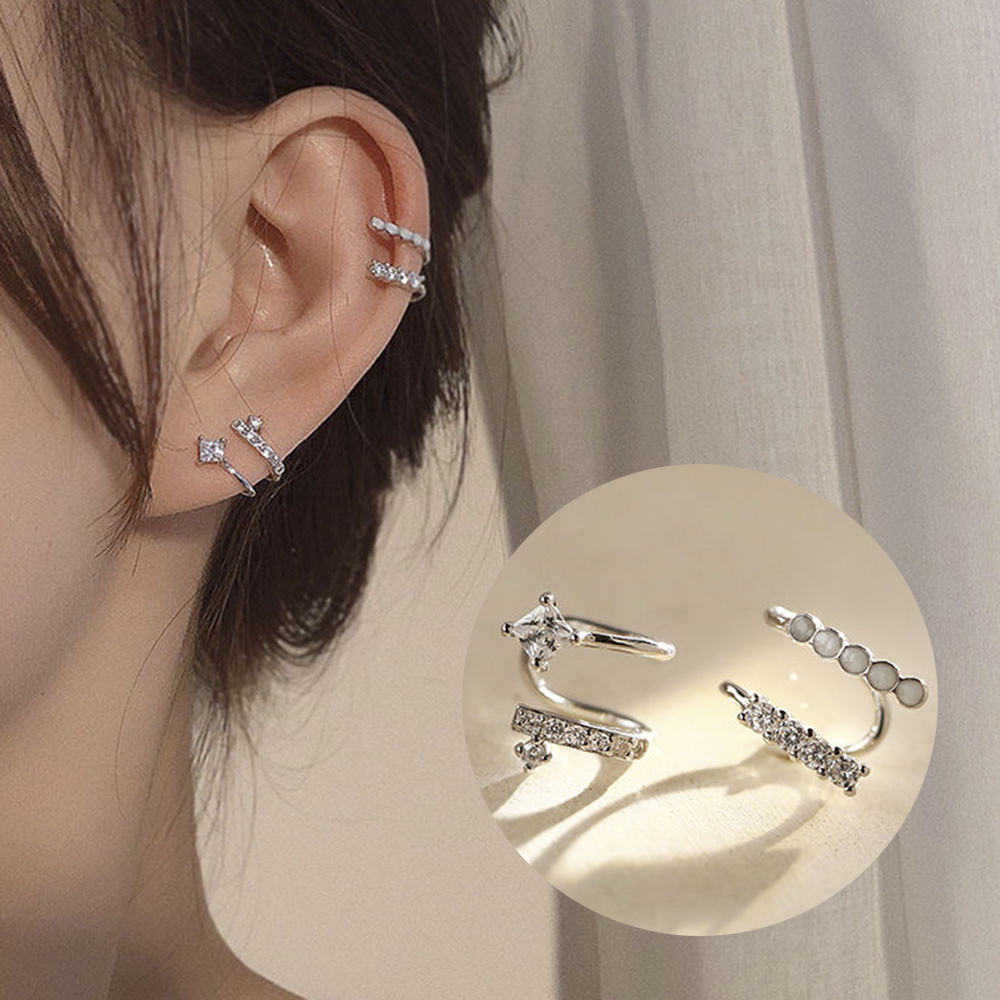 Stylish No Hole Jewelry Mens Earrings Trendy Goth Wild Non Pierced Ear Clip Y2 