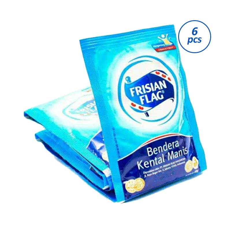 

Susu Bendera Kental Manis Putih 1 Renteng Frisian Flag 40g 1 Isi 6 Sachet